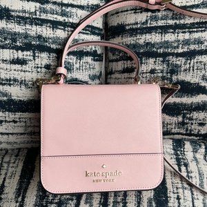 Kate Spade Staci Square Crossbody Chalk Pink